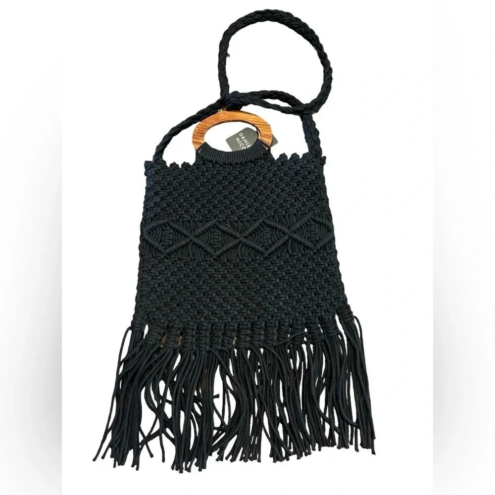 NEW Danielle Nicole Macramé Handbag Box of Style by Rachel Zoe Retail $100